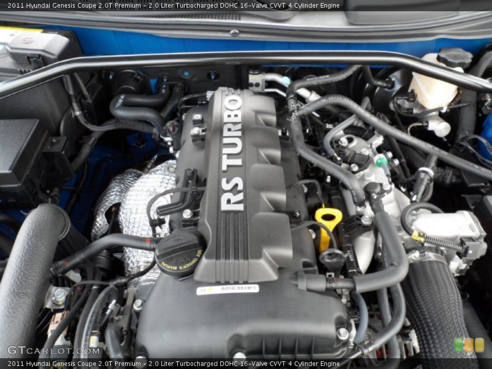 2.0 Liter Turbocharged DOHC 16-Valve CVVT 4 Cylinder Engine for the 2011 Hyundai Genesis Coupe #51318427