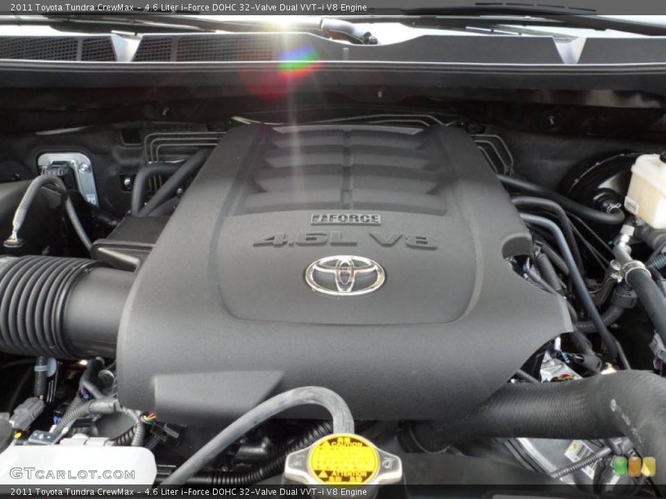 4.6 Liter i-Force DOHC 32-Valve Dual VVT-i V8 2011 Toyota Tundra Engine