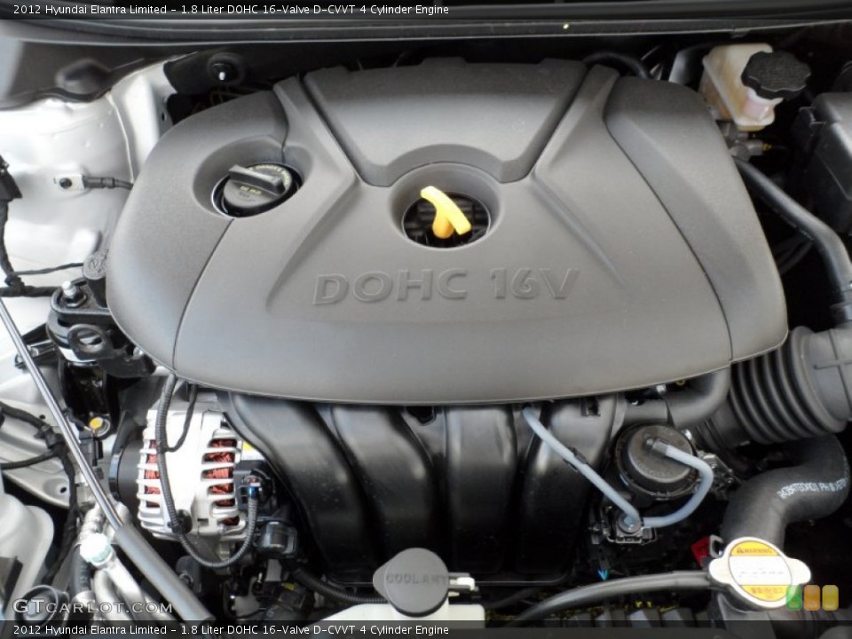 1.8 Liter DOHC 16-Valve D-CVVT 4 Cylinder Engine for the 2012 Hyundai Elantra #51324094