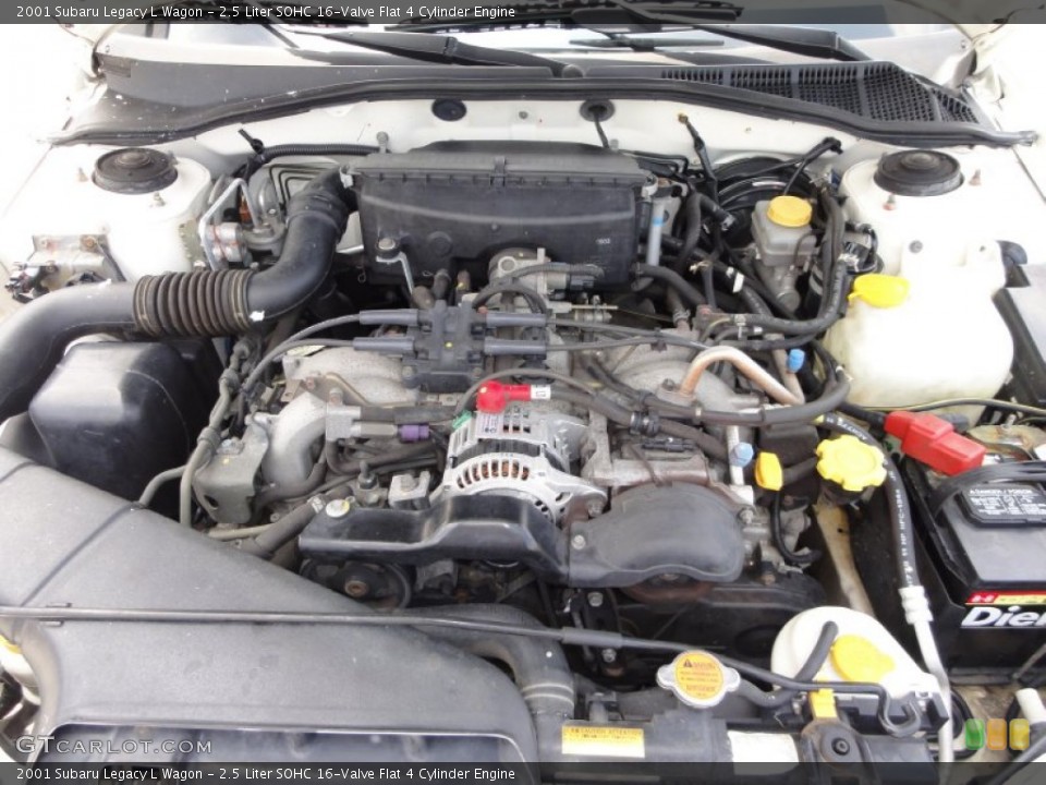 2.5 Liter SOHC 16-Valve Flat 4 Cylinder Engine for the 2001 Subaru Legacy #51329083