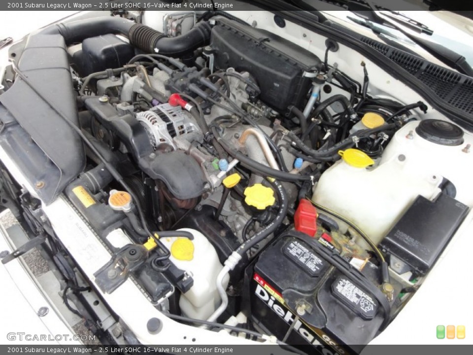 2.5 Liter SOHC 16-Valve Flat 4 Cylinder Engine for the 2001 Subaru Legacy #51329110