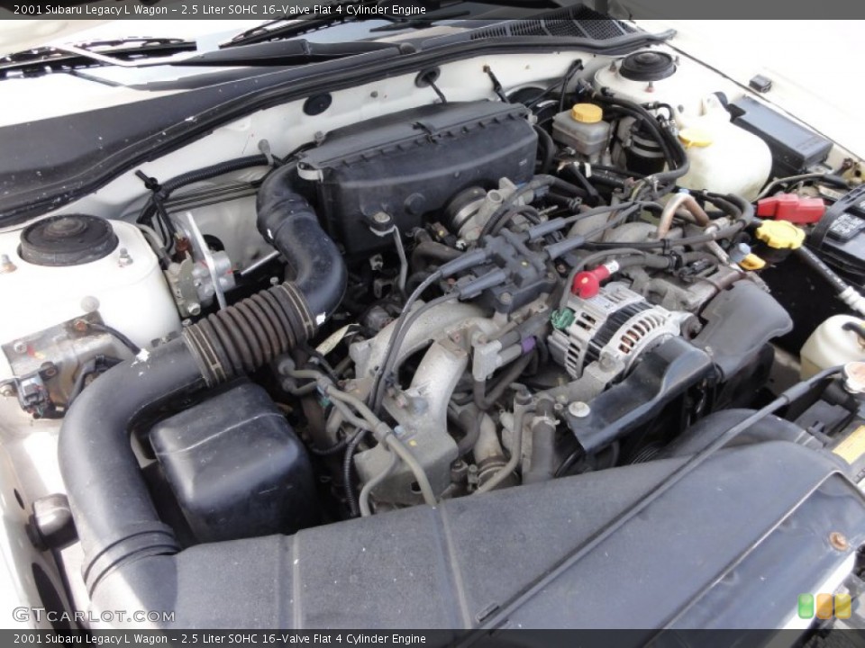 2.5 Liter SOHC 16-Valve Flat 4 Cylinder Engine for the 2001 Subaru Legacy #51329128
