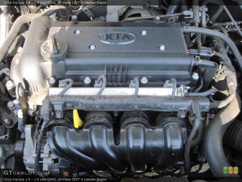 1.6 Liter DOHC 16-Valve CVVT 4 Cylinder 2010 Kia Soul Engine