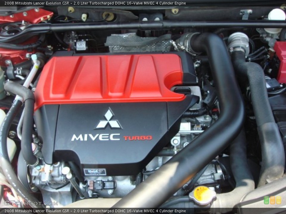 2.0 Liter Turbocharged DOHC 16-Valve MIVEC 4 Cylinder Engine for the 2008 Mitsubishi Lancer Evolution #51333655