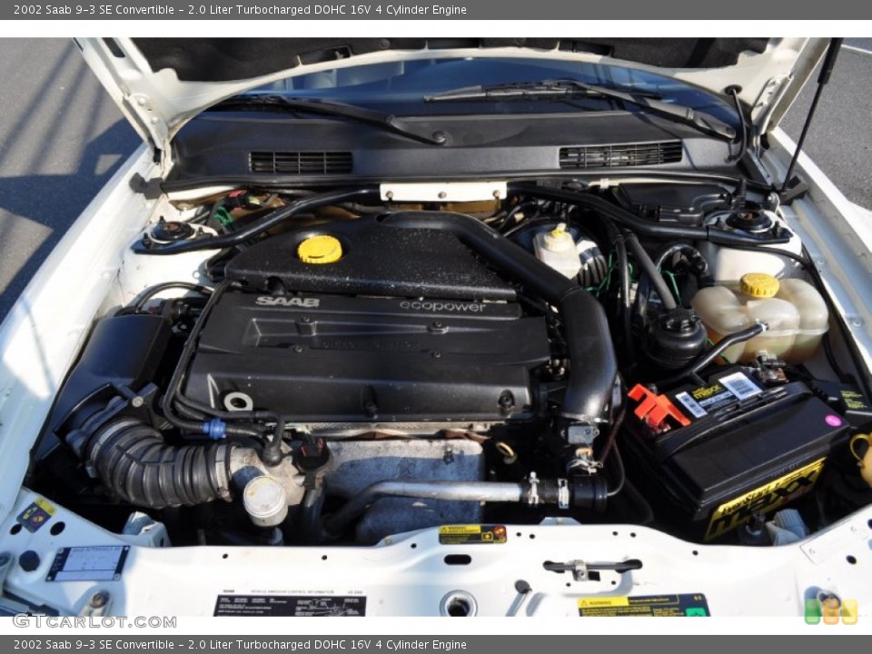 2.0 Liter Turbocharged DOHC 16V 4 Cylinder Engine for the 2002 Saab 9-3 #51355985