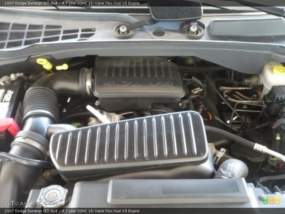 4.7 Liter SOHC 16-Valve Flex-Fuel V8 Engine for the 2007 Dodge Durango #51362700