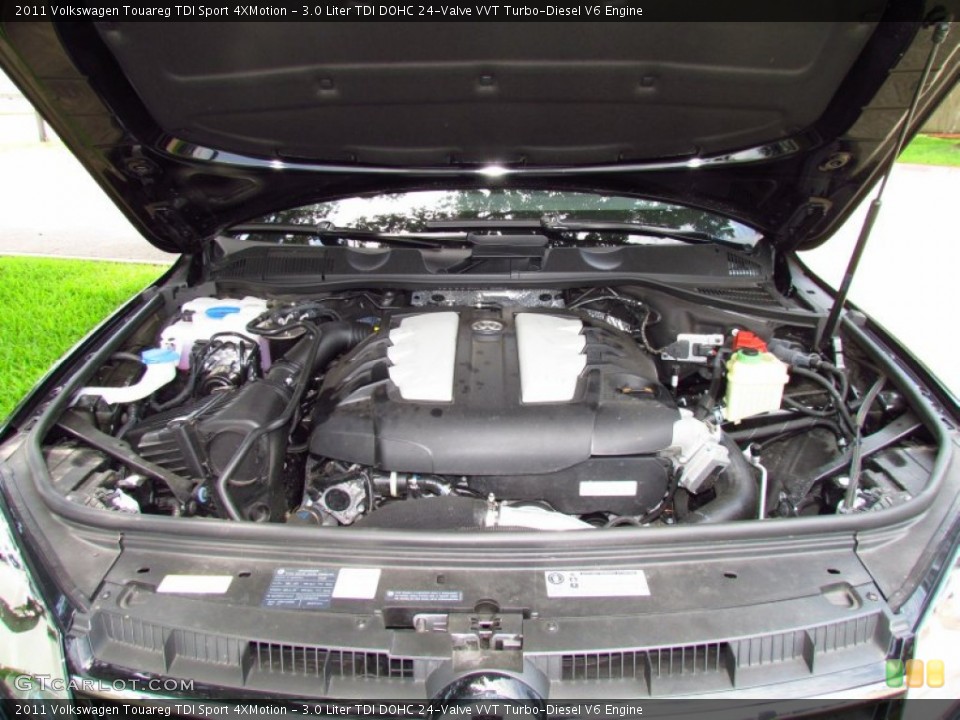 3.0 Liter TDI DOHC 24-Valve VVT Turbo-Diesel V6 Engine for the 2011 Volkswagen Touareg #51392909
