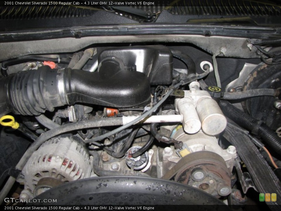 4.3 Liter OHV 12-Valve Vortec V6 Engine for the 2001 Chevrolet Silverado 1500 #51416843