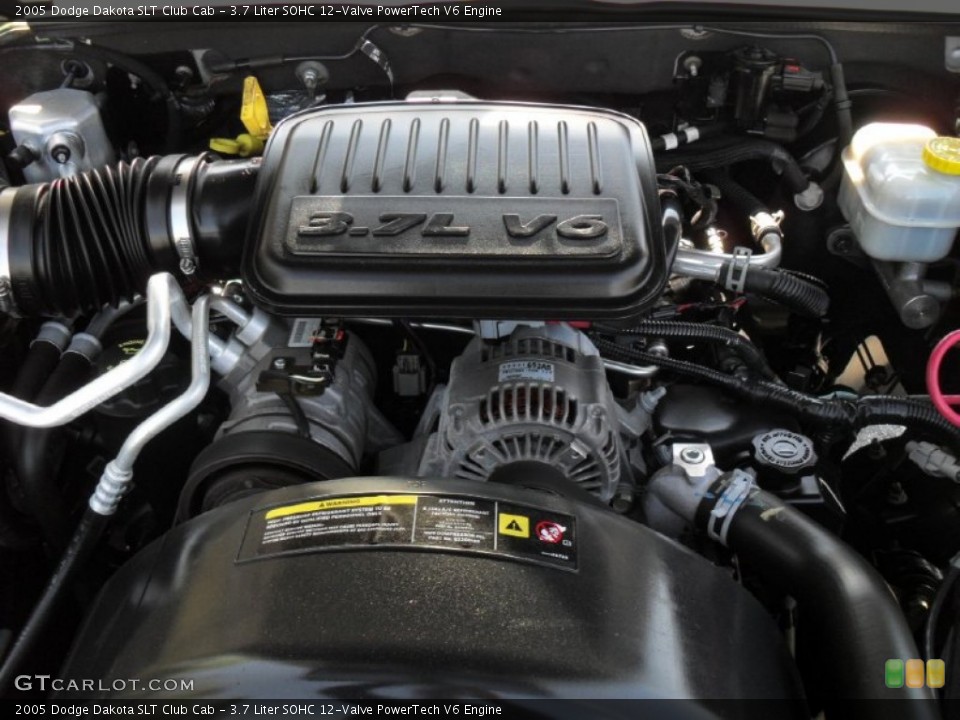 3.7 Liter SOHC 12-Valve PowerTech V6 Engine for the 2005 Dodge Dakota #51423502