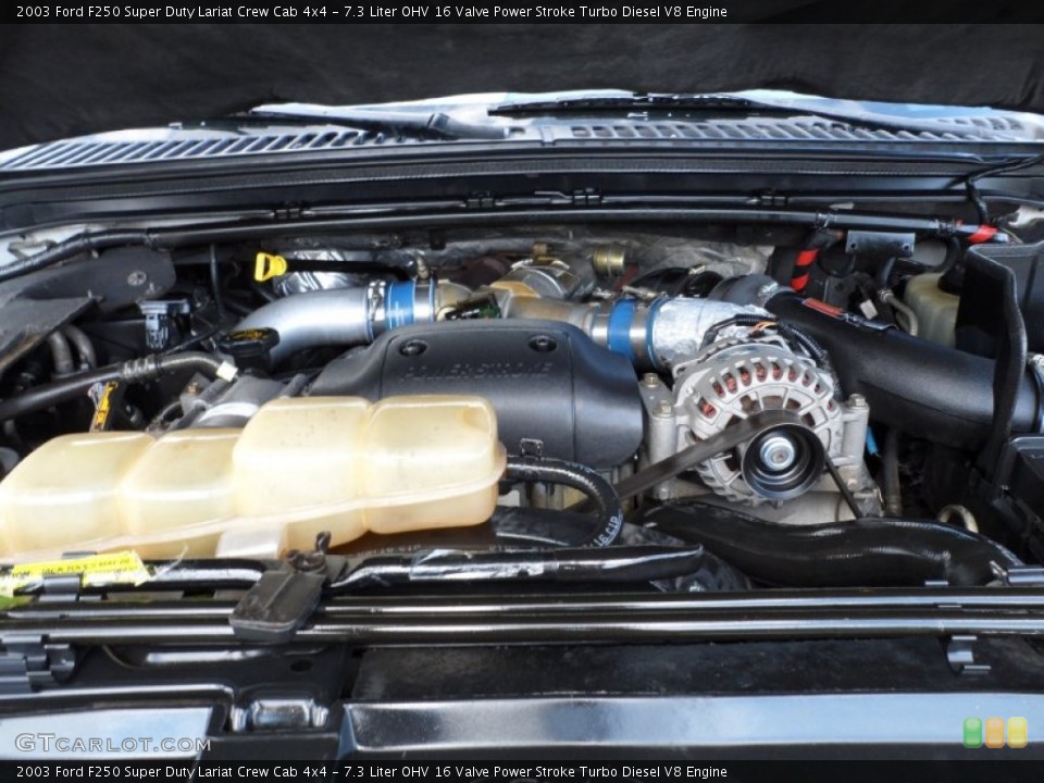7.3 Liter OHV 16 Valve Power Stroke Turbo Diesel V8 Engine for the 2003 Ford F250 Super Duty #51433665