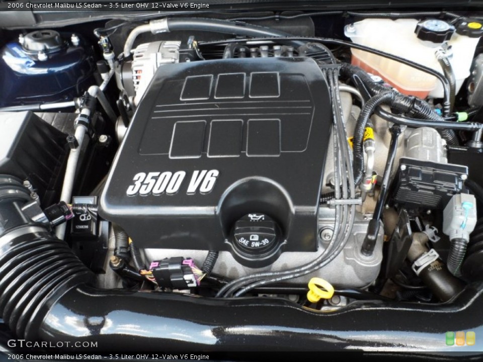 3.5 Liter OHV 12-Valve V6 2006 Chevrolet Malibu Engine