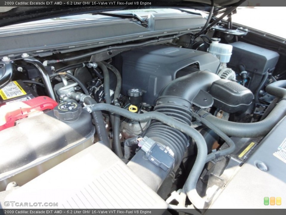 6.2 Liter OHV 16-Valve VVT Flex-Fuel V8 Engine for the 2009 Cadillac Escalade #51451344