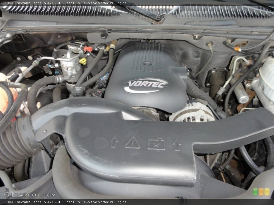 4.8 Liter OHV 16-Valve Vortec V8 Engine for the 2004 Chevrolet Tahoe #51452916