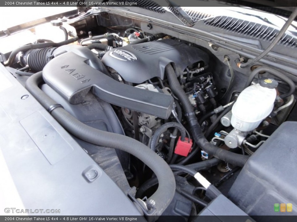 4.8 Liter OHV 16-Valve Vortec V8 Engine for the 2004 Chevrolet Tahoe #51452931