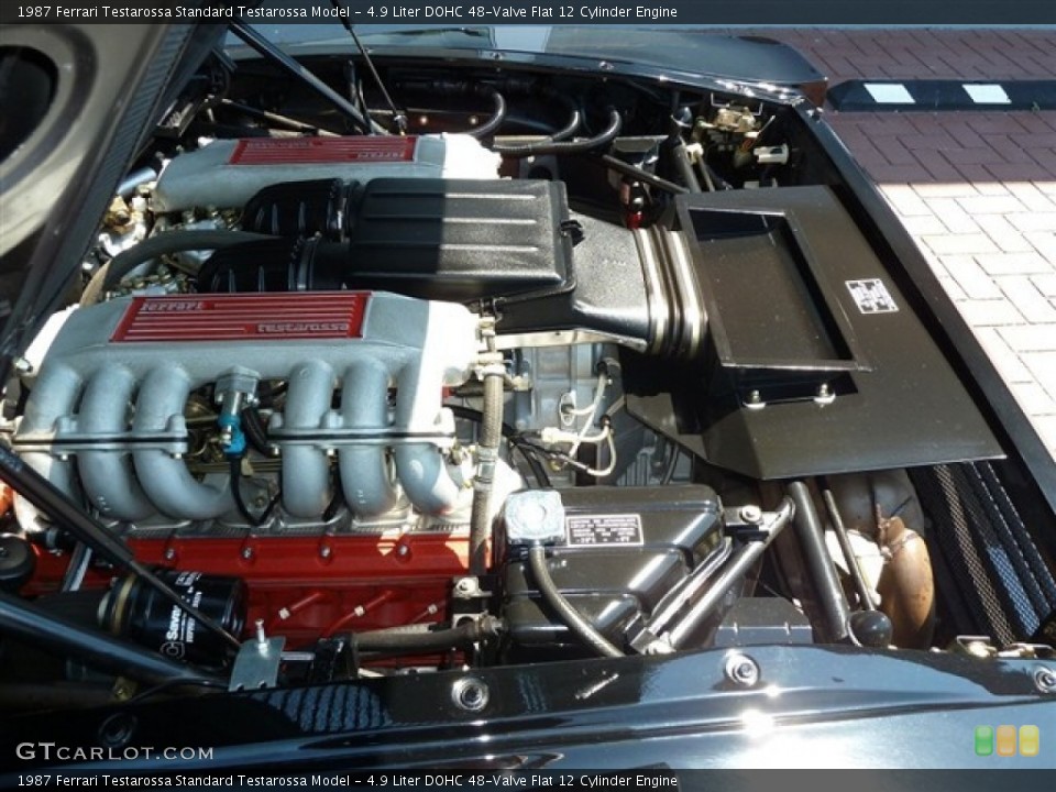 4.9 Liter DOHC 48-Valve Flat 12 Cylinder Engine for the 1987 Ferrari Testarossa #51480973