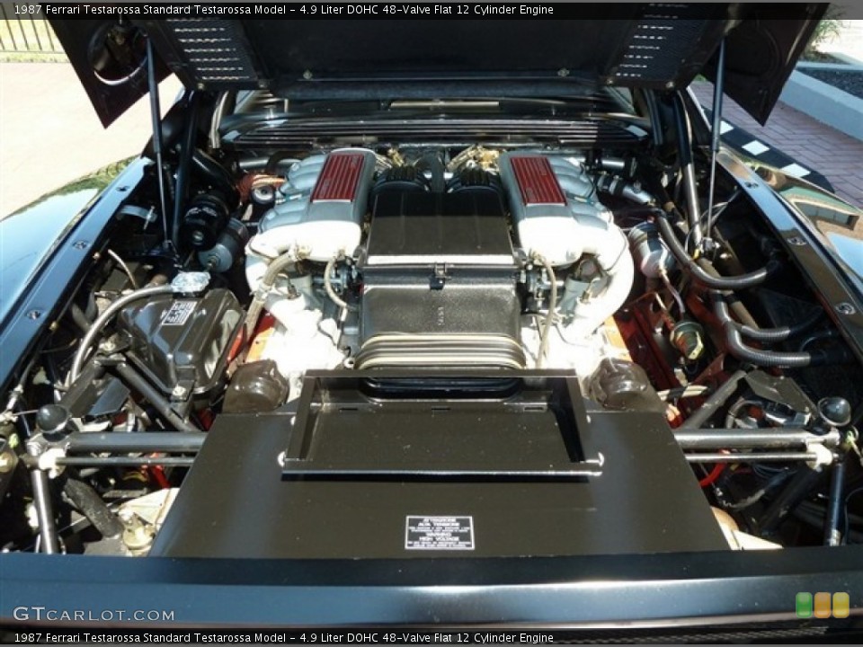 4.9 Liter DOHC 48-Valve Flat 12 Cylinder Engine for the 1987 Ferrari Testarossa #51480988