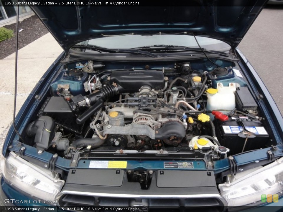 2.5 Liter DOHC 16-Valve Flat 4 Cylinder 1998 Subaru Legacy Engine