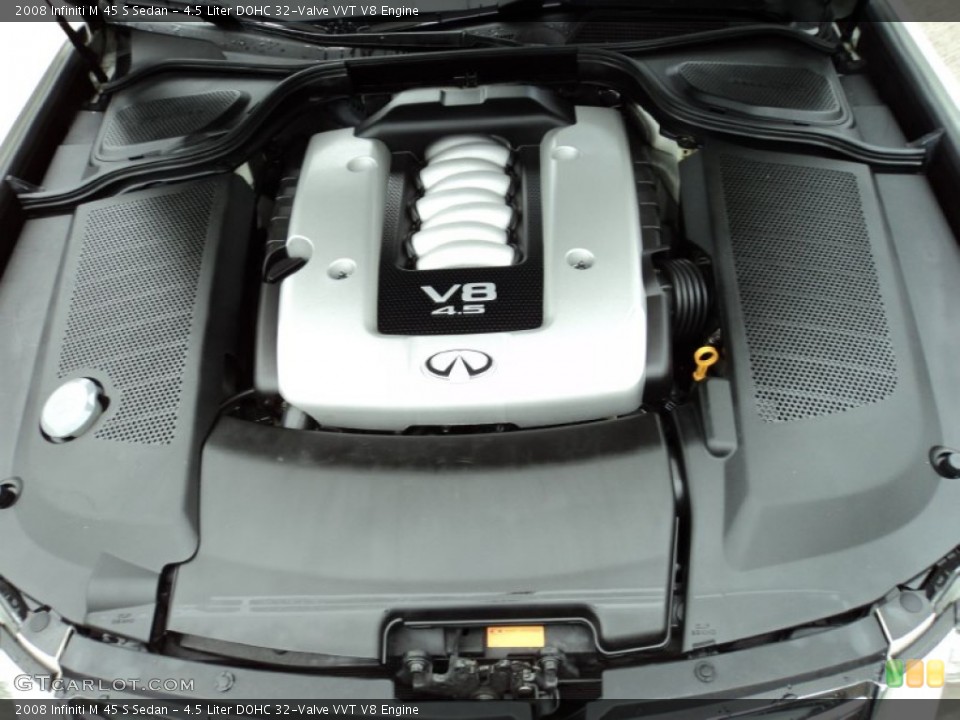 4.5 Liter DOHC 32-Valve VVT V8 2008 Infiniti M Engine