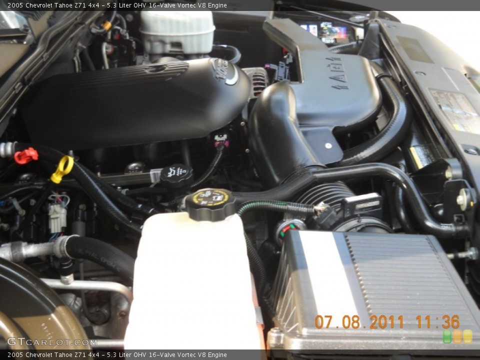 5.3 Liter OHV 16-Valve Vortec V8 Engine for the 2005 Chevrolet Tahoe #51492670