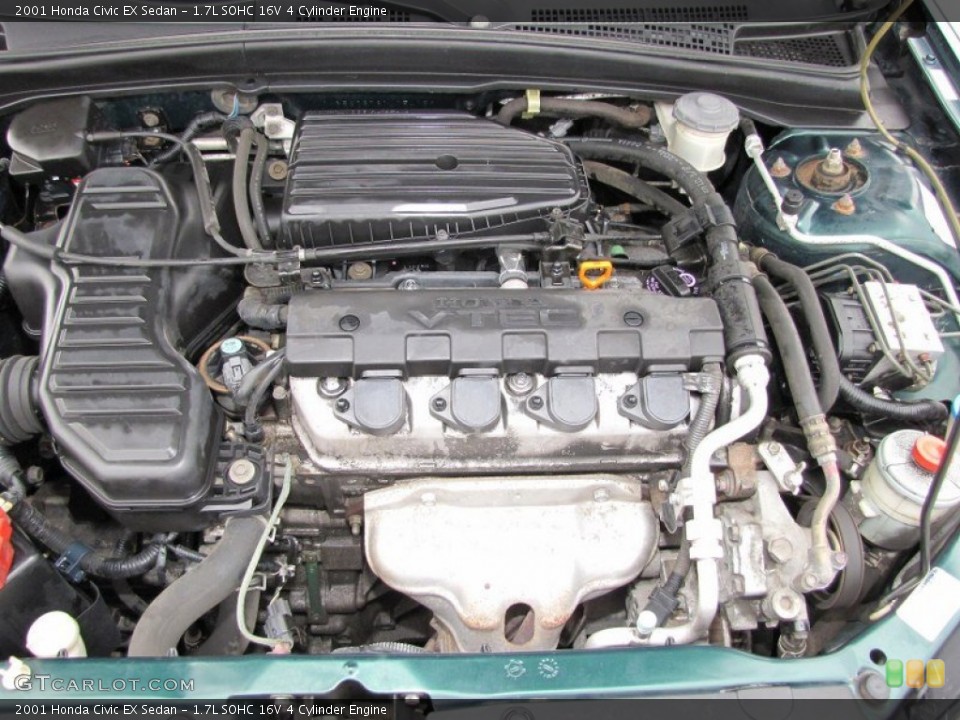 1.7L SOHC 16V 4 Cylinder Engine for the 2001 Honda Civic #51502372