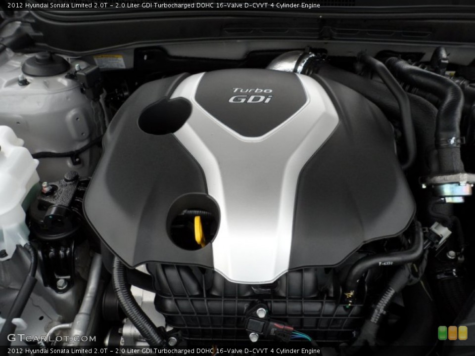 2.0 Liter GDI Turbocharged DOHC 16-Valve D-CVVT 4 Cylinder Engine for the 2012 Hyundai Sonata #51509278