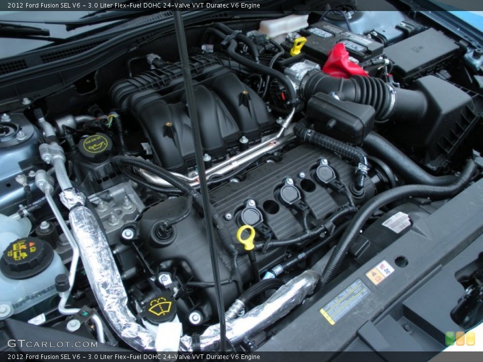 3.0 Liter Flex-Fuel DOHC 24-Valve VVT Duratec V6 Engine for the 2012 Ford Fusion #51510664