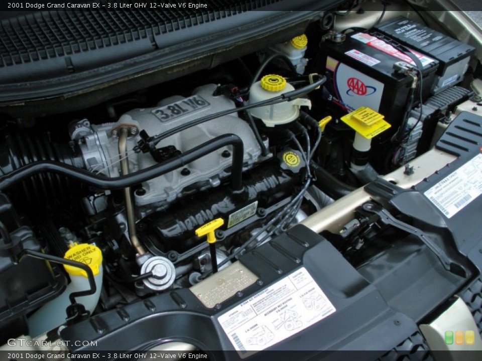 3.8 Liter OHV 12-Valve V6 Engine for the 2001 Dodge Grand Caravan #51512383