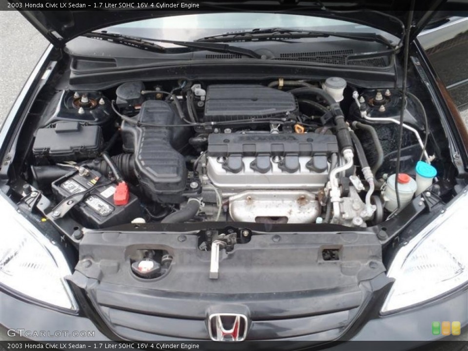 1.7 Liter SOHC 16V 4 Cylinder Engine for the 2003 Honda Civic #51512869