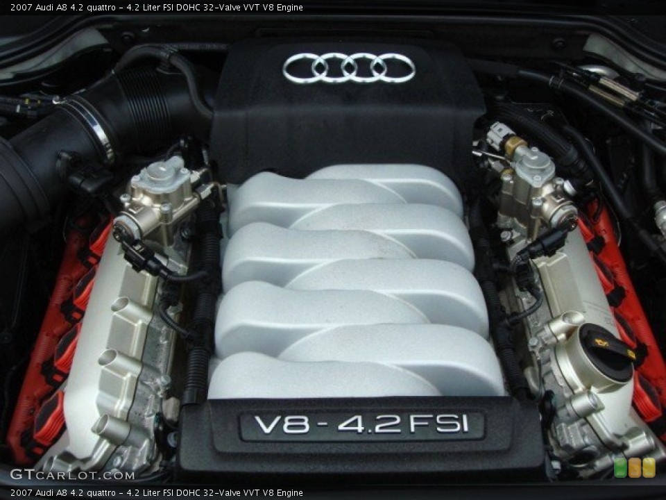4.2 Liter FSI DOHC 32-Valve VVT V8 Engine for the 2007 Audi A8 #51521146