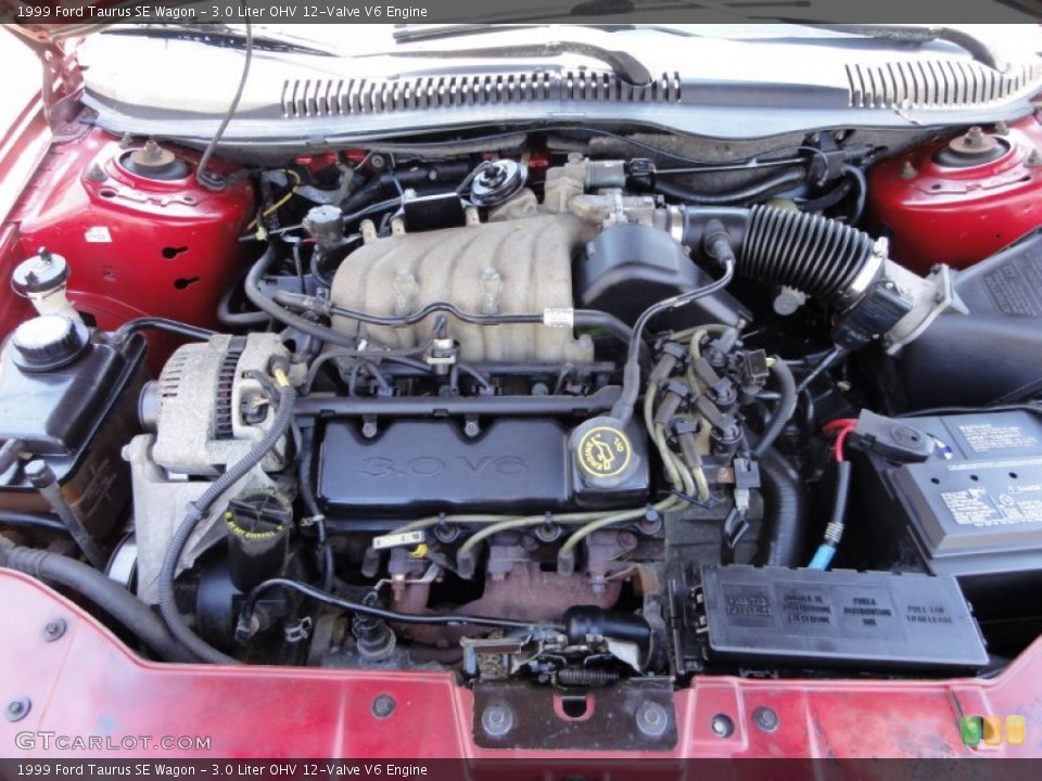 3.0 Liter OHV 12-Valve V6 Engine for the 1999 Ford Taurus #51556383