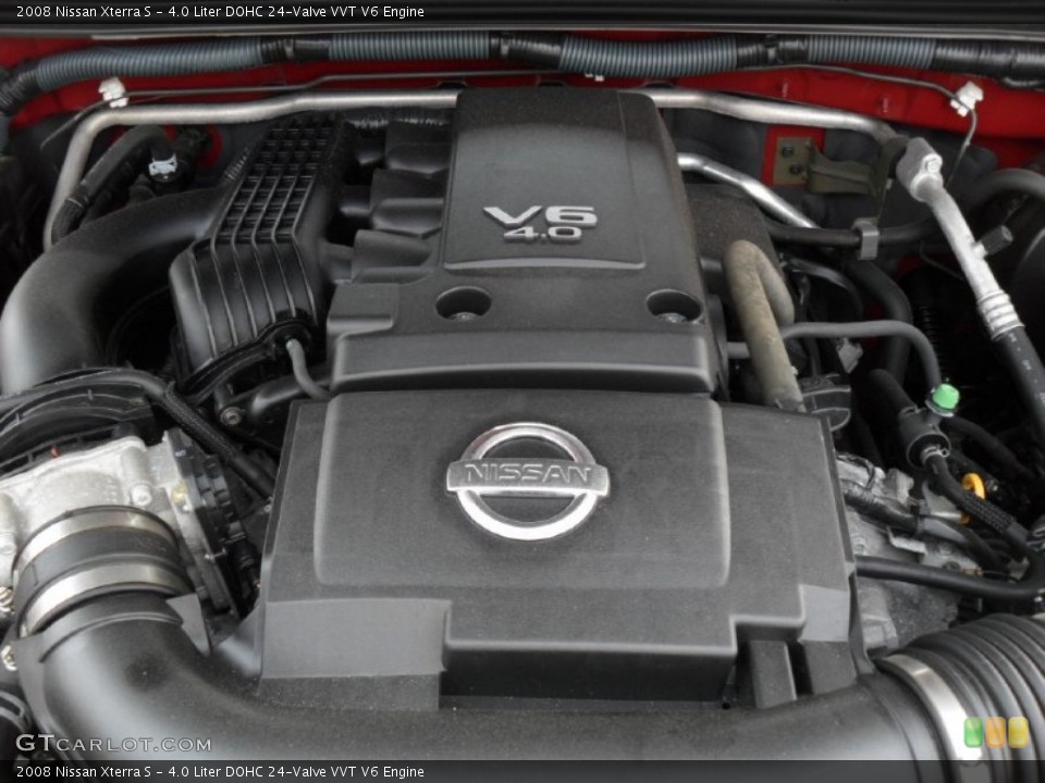 4.0 Liter DOHC 24-Valve VVT V6 2008 Nissan Xterra Engine