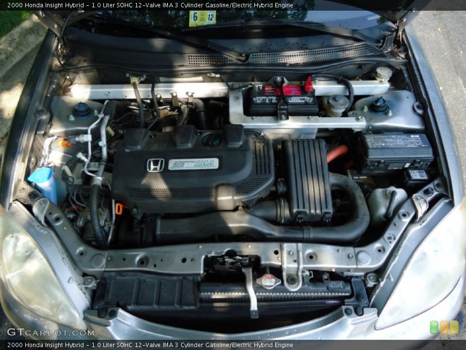 1.0 Liter SOHC 12-Valve IMA 3 Cylinder Gasoline/Electric Hybrid Engine for the 2000 Honda Insight #51559455