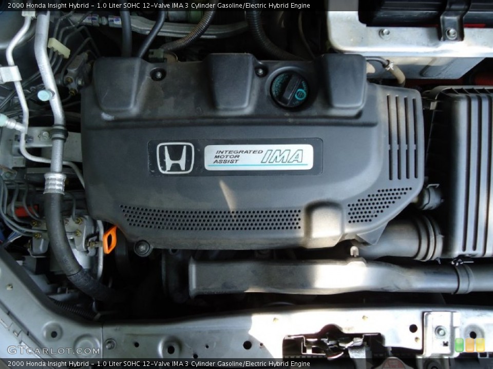 1.0 Liter SOHC 12-Valve IMA 3 Cylinder Gasoline/Electric Hybrid Engine for the 2000 Honda Insight #51559470