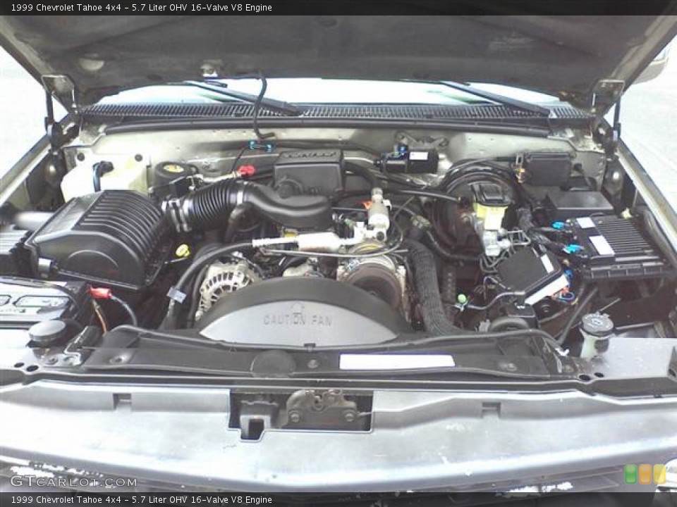 5.7 Liter OHV 16-Valve V8 Engine for the 1999 Chevrolet Tahoe #51566184