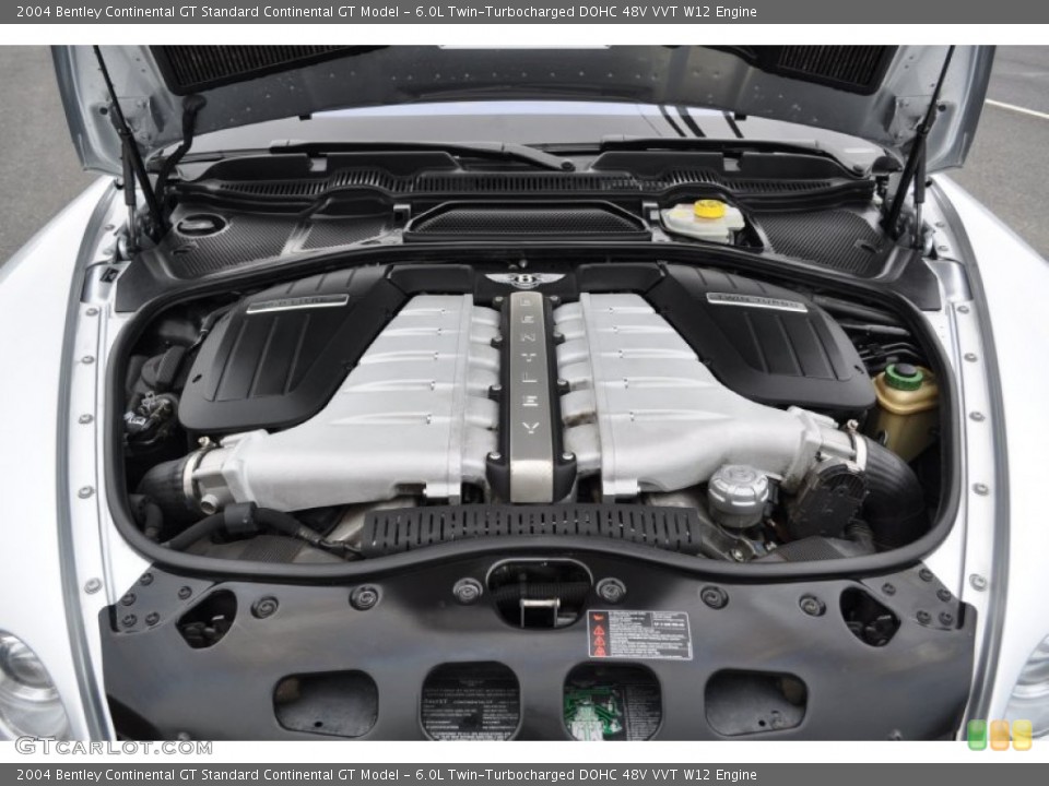 6.0L Twin-Turbocharged DOHC 48V VVT W12 Engine for the 2004 Bentley Continental GT #51576598