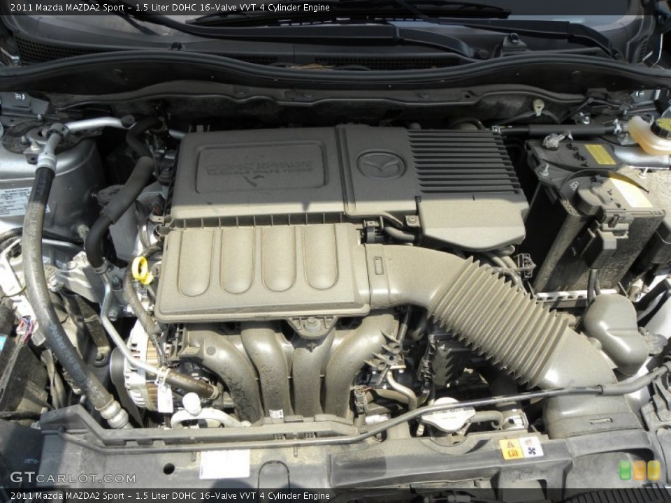 1.5 Liter DOHC 16-Valve VVT 4 Cylinder Engine for the 2011 Mazda MAZDA2 #51579322