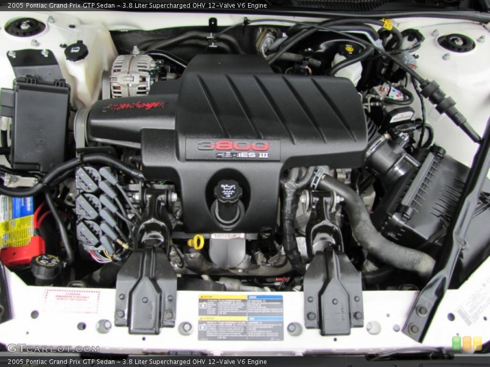 3.8 Liter Supercharged OHV 12-Valve V6 2005 Pontiac Grand Prix Engine