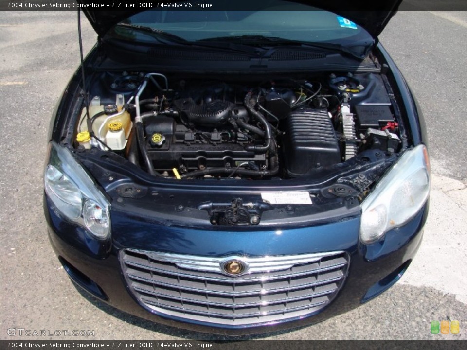 2.7 Liter DOHC 24-Valve V6 2004 Chrysler Sebring Engine