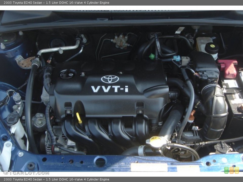 1.5 Liter DOHC 16-Valve 4 Cylinder Engine for the 2003 Toyota ECHO #51596332
