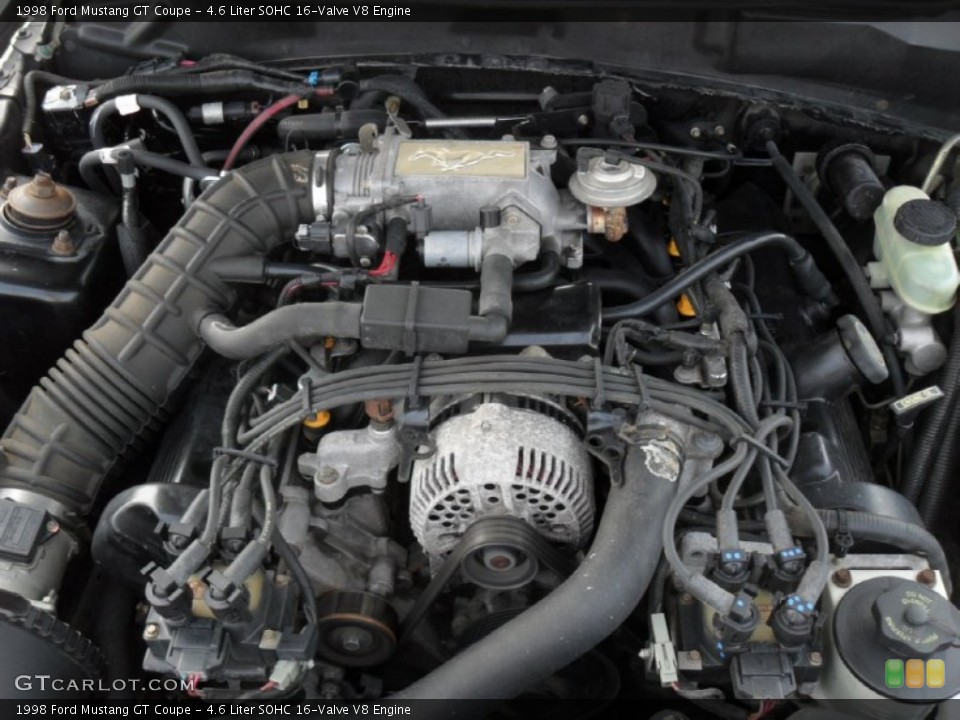 4.6 Liter SOHC 16-Valve V8 Engine for the 1998 Ford Mustang #51597076