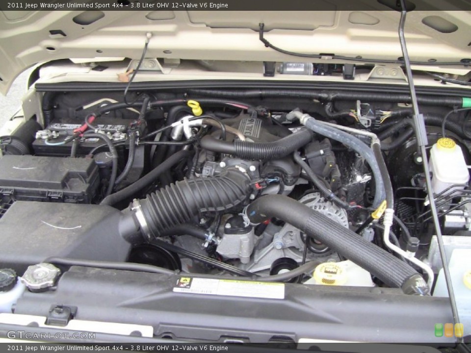 3.8 Liter OHV 12-Valve V6 Engine for the 2011 Jeep Wrangler Unlimited #51606529