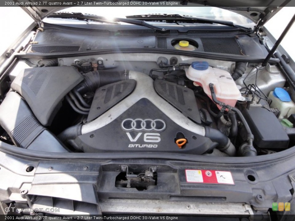 2.7 Liter Twin-Turbocharged DOHC 30-Valve V6 Engine for the 2001 Audi Allroad #51638539