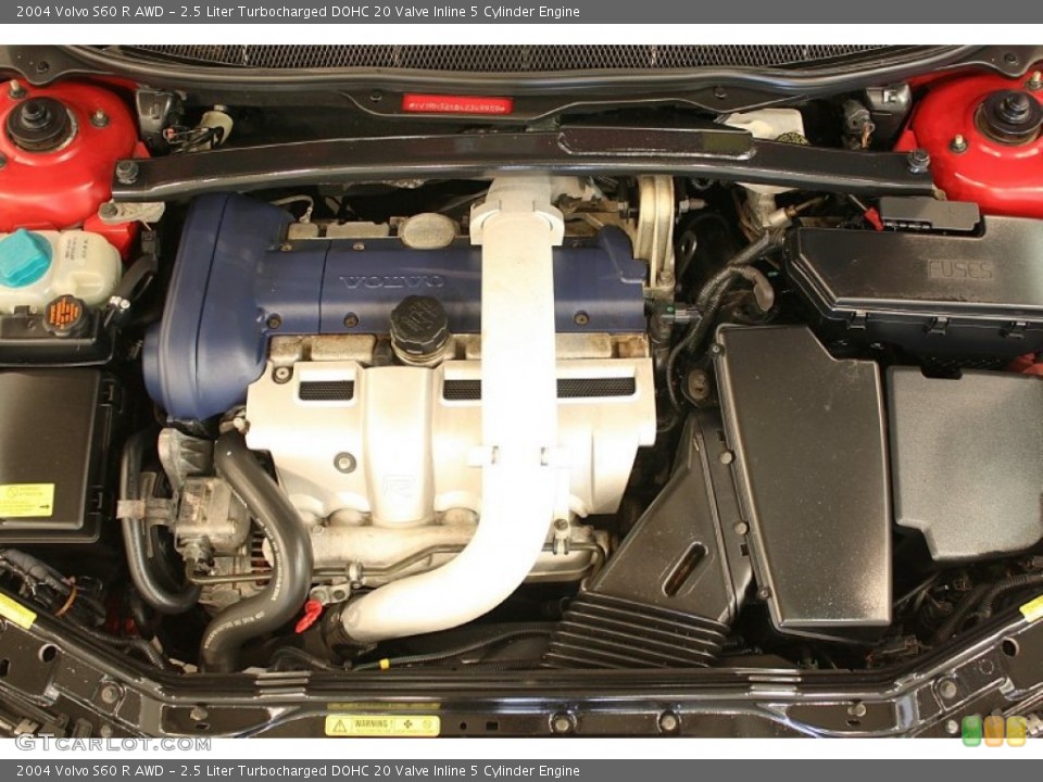 2.5 Liter Turbocharged DOHC 20 Valve Inline 5 Cylinder Engine for the 2004 Volvo S60 #51639739