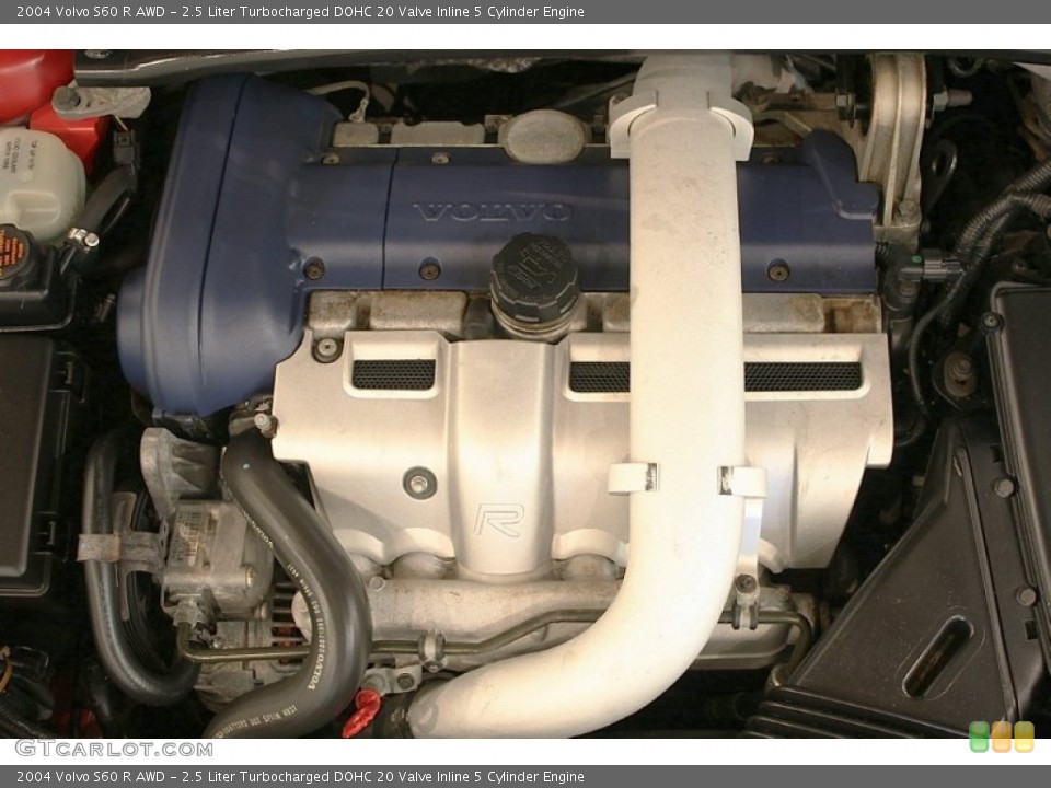 2.5 Liter Turbocharged DOHC 20 Valve Inline 5 Cylinder Engine for the 2004 Volvo S60 #51639754
