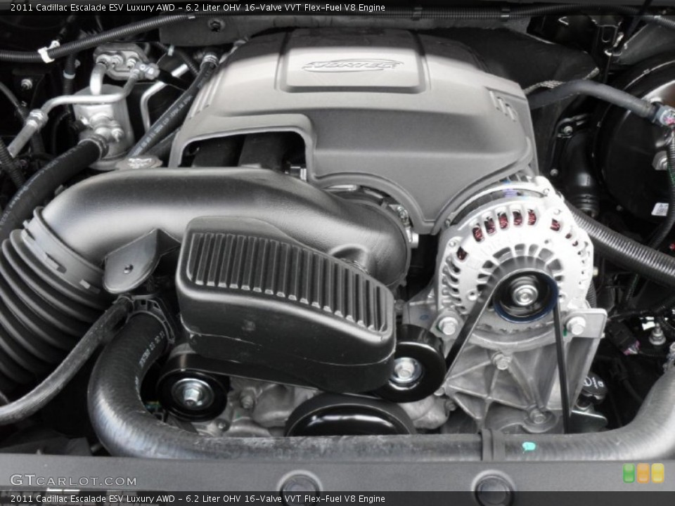 6.2 Liter OHV 16-Valve VVT Flex-Fuel V8 Engine for the 2011 Cadillac Escalade #51646858