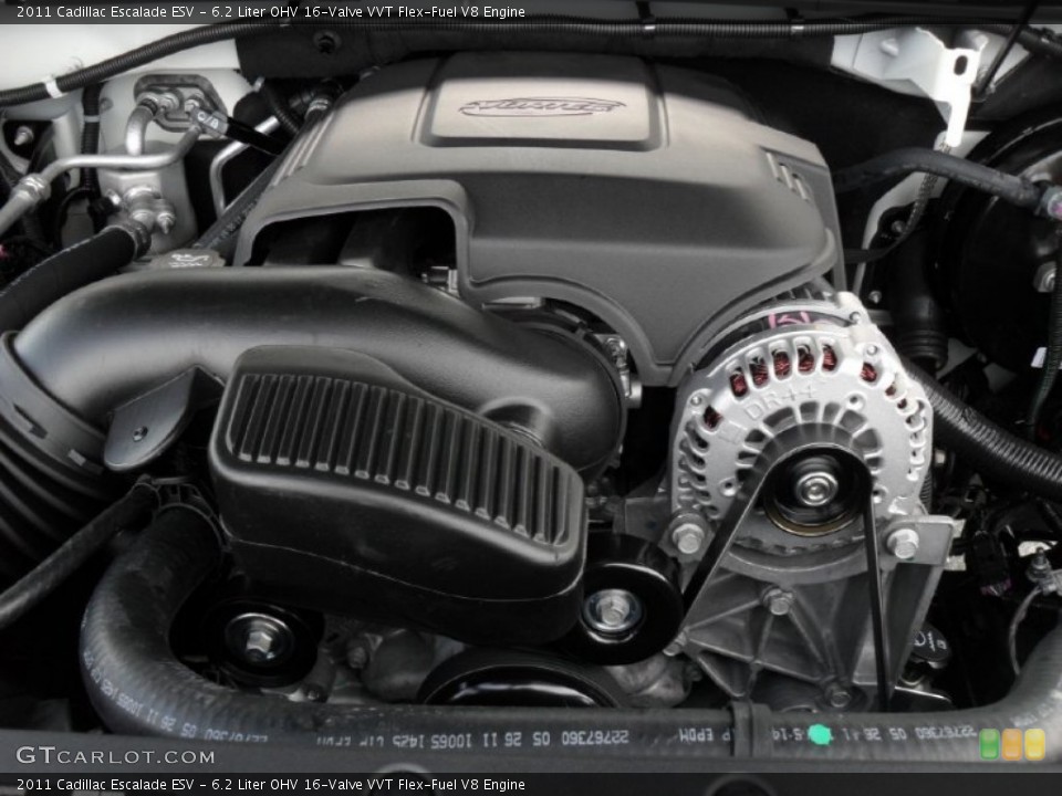 6.2 Liter OHV 16-Valve VVT Flex-Fuel V8 Engine for the 2011 Cadillac Escalade #51647284
