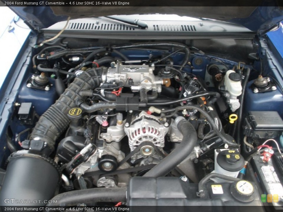 4.6 Liter SOHC 16-Valve V8 Engine for the 2004 Ford Mustang #51652222