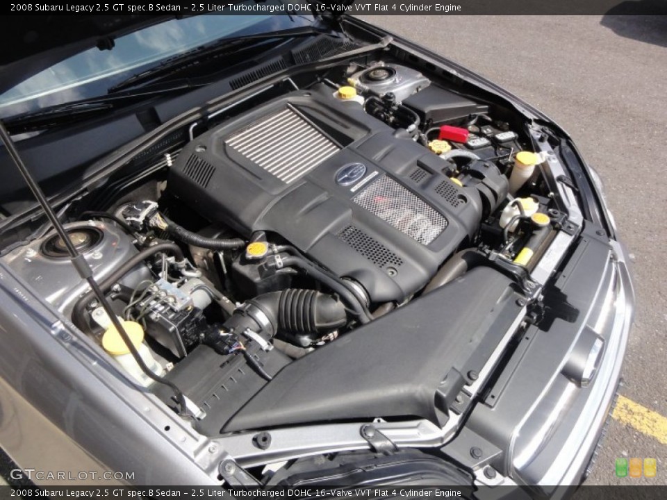 2.5 Liter Turbocharged DOHC 16-Valve VVT Flat 4 Cylinder Engine for the 2008 Subaru Legacy #51657082