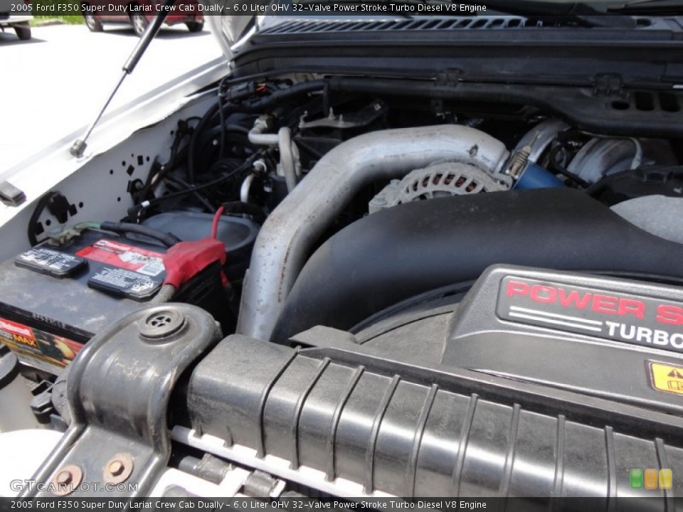 6.0 Liter OHV 32-Valve Power Stroke Turbo Diesel V8 Engine for the 2005 Ford F350 Super Duty #51664078