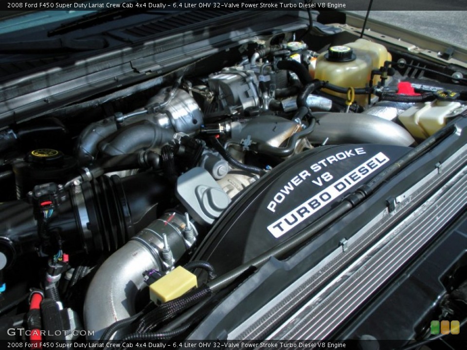 6.4 Liter OHV 32-Valve Power Stroke Turbo Diesel V8 Engine for the 2008 Ford F450 Super Duty #51686940